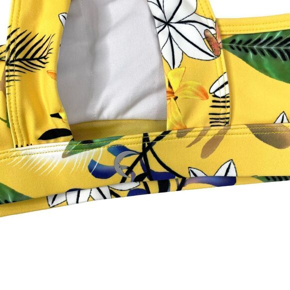 Zyia floral cut out back sport bra Sz L‎ - Picture 4 of 6